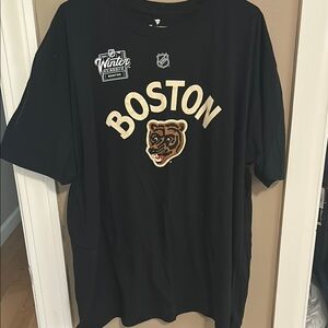 Fanatics Black Boston Bruins Short Sleeve Tee